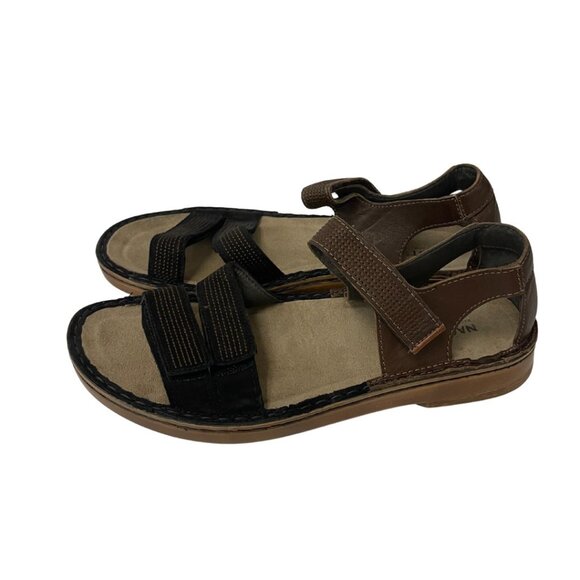 Naot Amarante Womens Leather Wide Fit Orthotic Sandals Size 41 US 8 NWOB